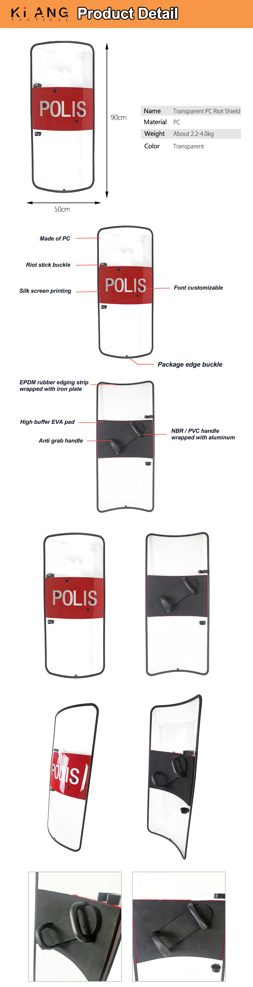 Wholesale Riot Control Shield Product Detail