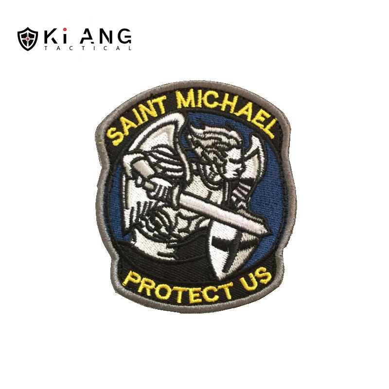 Ki Ang Military Outdoor Embroidery Badge Double Sided Velcro Patch Tactical Replacement for St Michael Applique