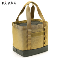 KIANG Stackable Heavy Duty Tactical Sling Bag with Side Grad Handles Hiking Shoulder Bag