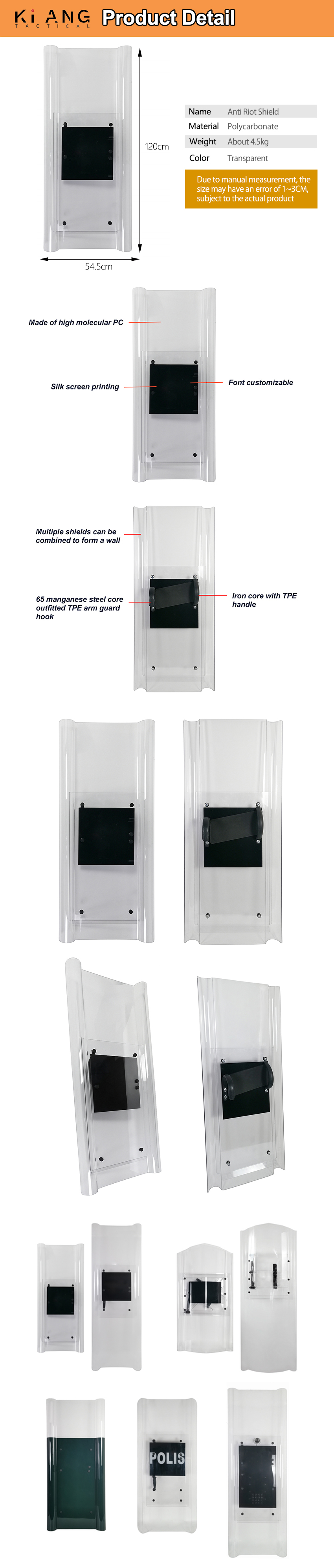 Wholesale Military Riot Shield Product Detail