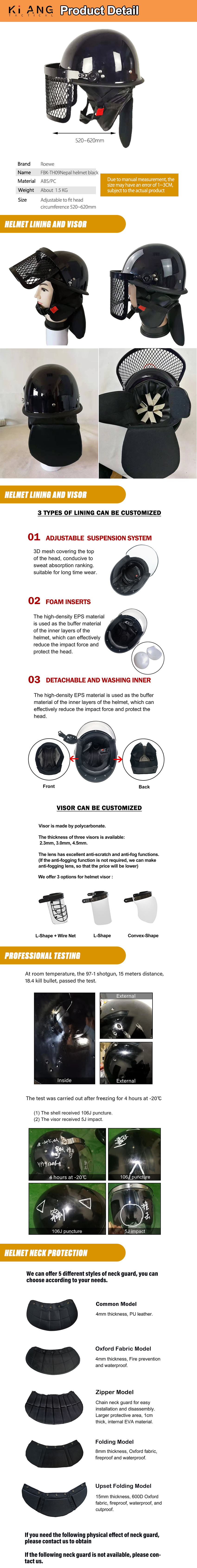 wholesale riot control helmet Product Detail