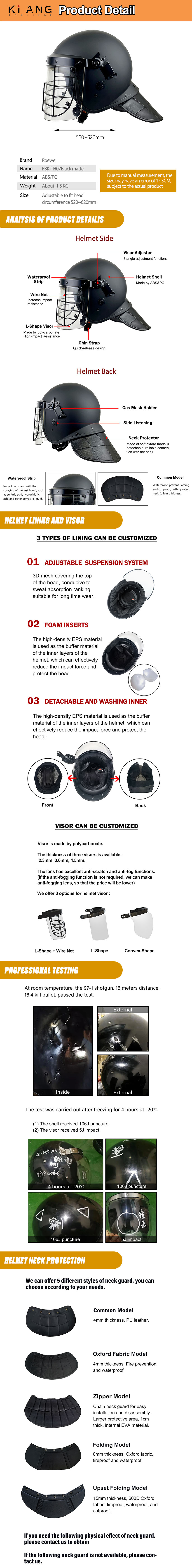 riot control helmet factory Product Detail