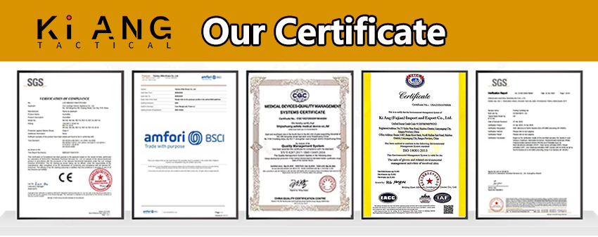 Ballistic Shield Manufacturer certificate