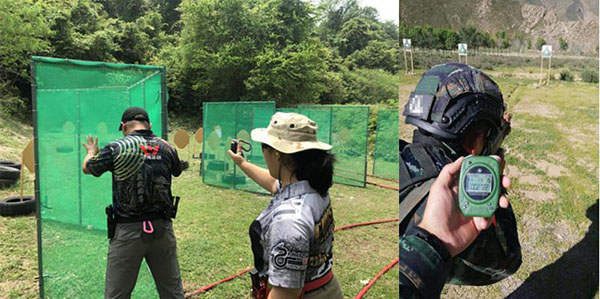 Domestic military and police shooting training