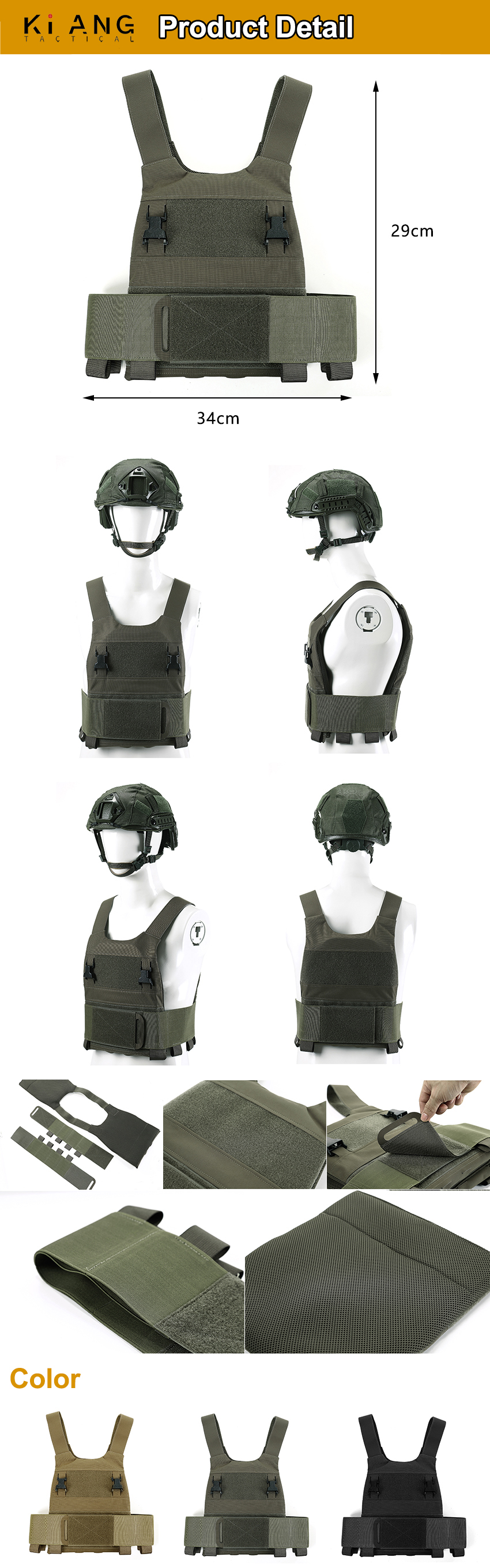 Tactical Vest Tattico Nero product detail