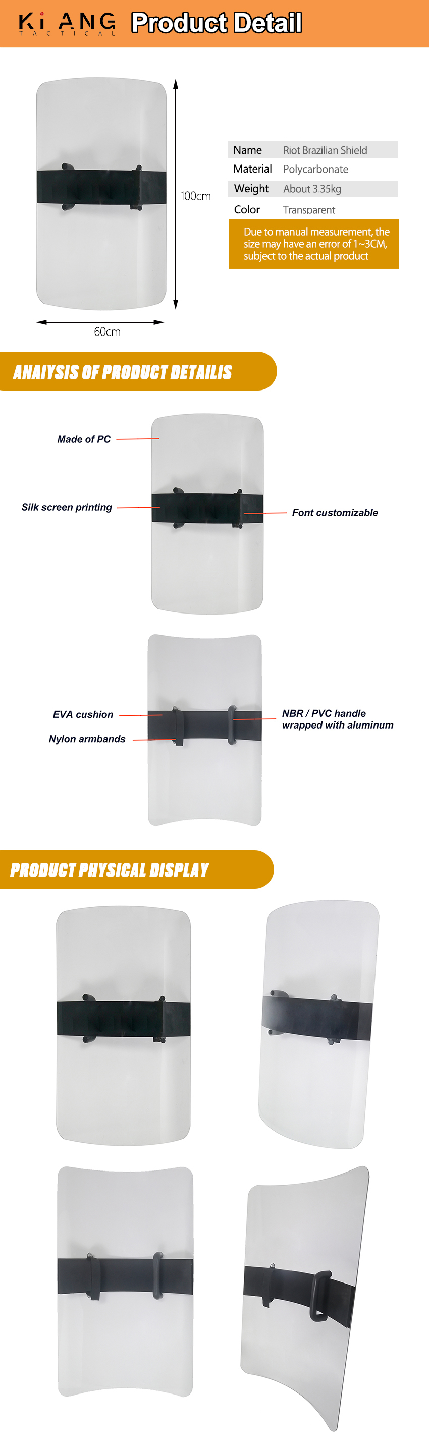 Police Riot Shield Factory Product Detail