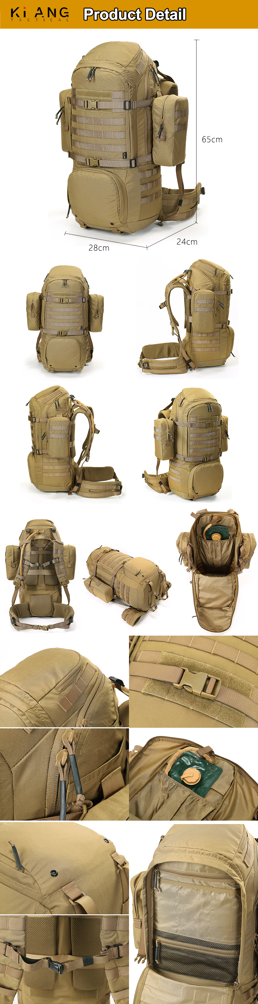 Wholesale Tactical Assault Backpack product detail