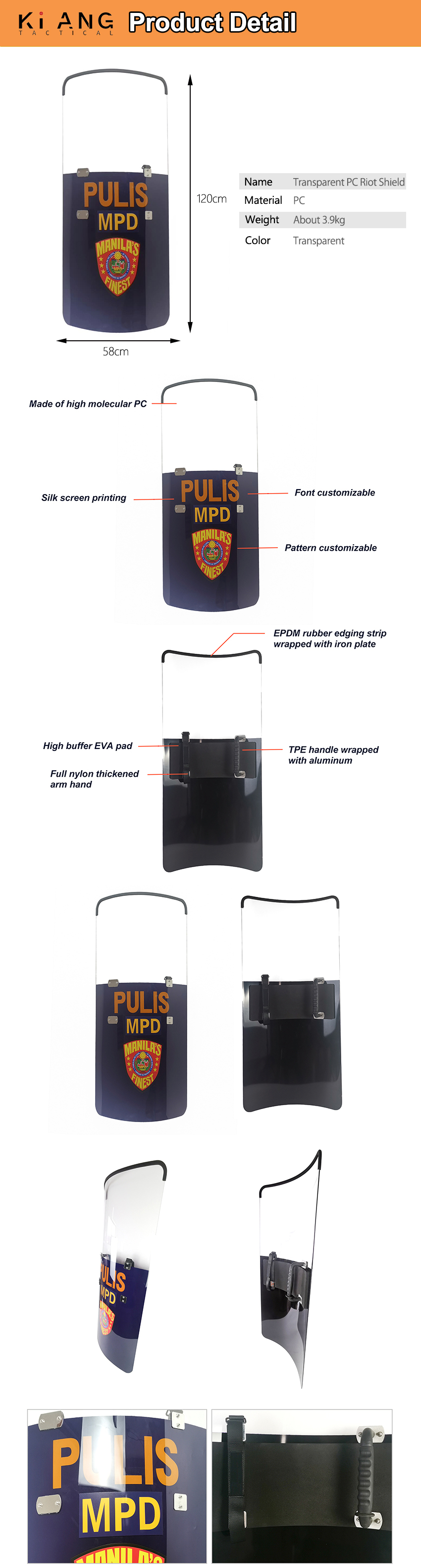 Anti Riot Shield Supplier Product Detail