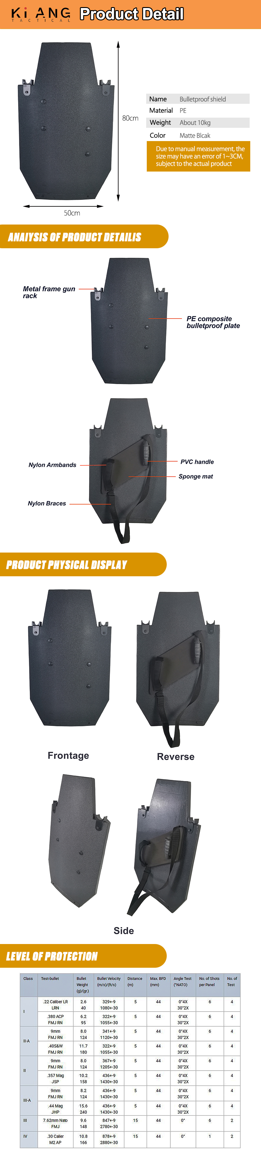 Tactical Shield Factory Product Detail